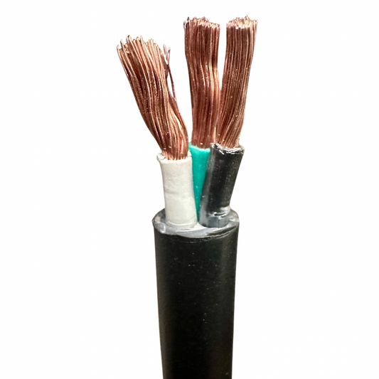 Cable TSJ 3x10 AWG Phelps Dodge 100% cobre por metro (600 V, PVC/nylon)