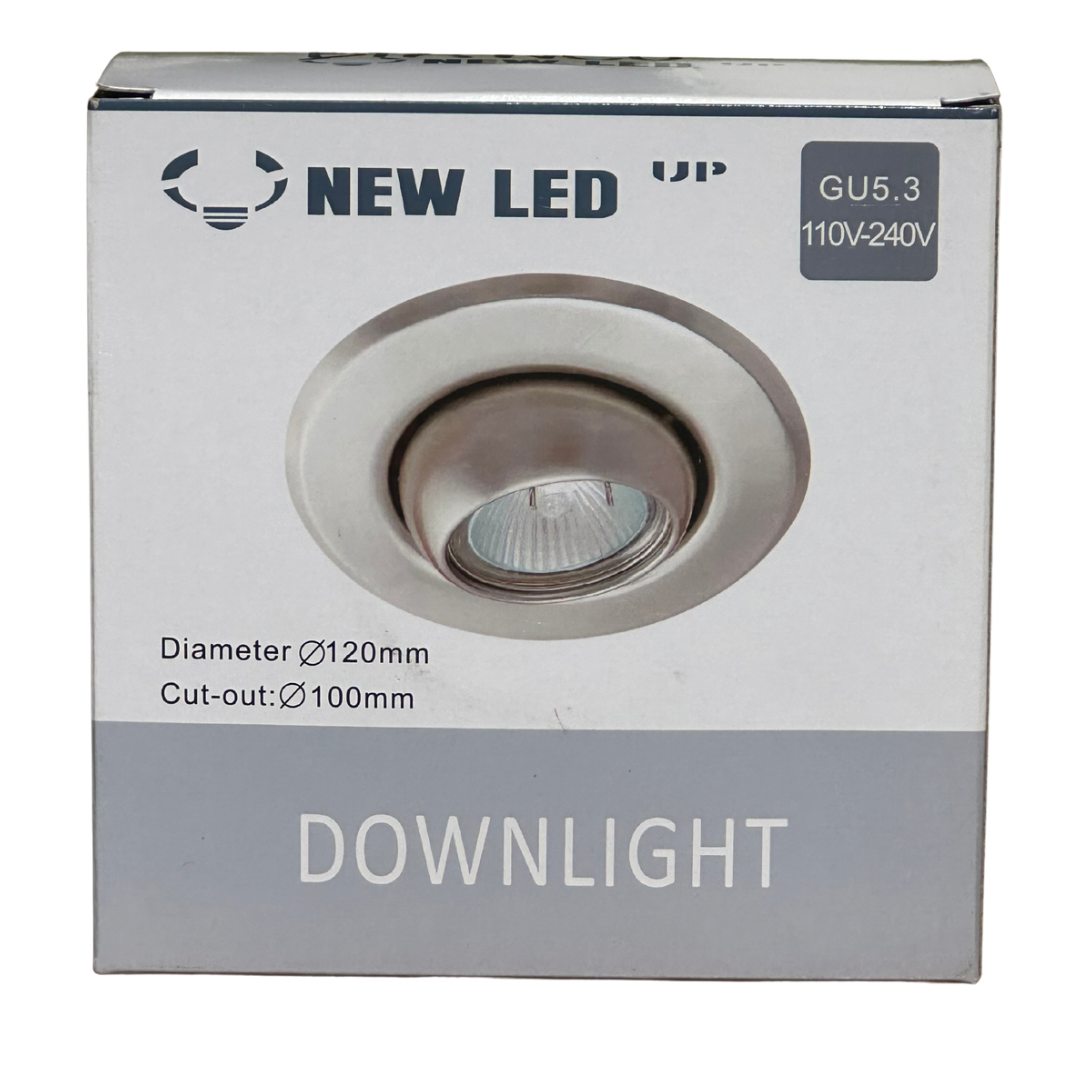 Ojo de buey empotrable redondo blanco GU5.3 New LED UP diámetro 120 mm