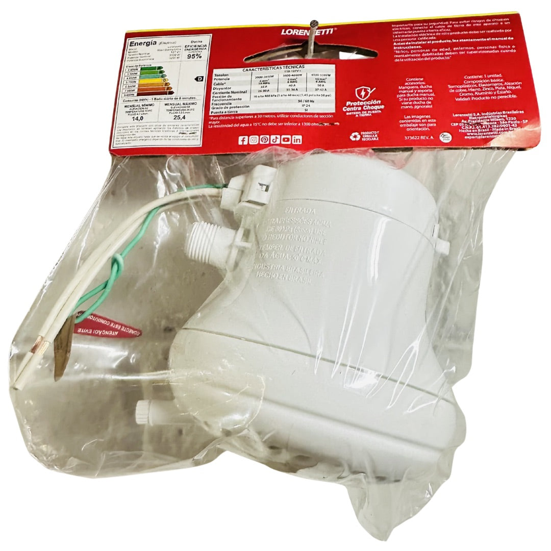 Ducha eléctrica Lorenzetti Maxi Ducha Ultra 127V 5500W sin manguera