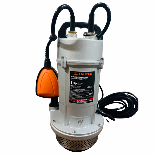 Bomba Sumergible Truper 1 HP para Agua Limpia