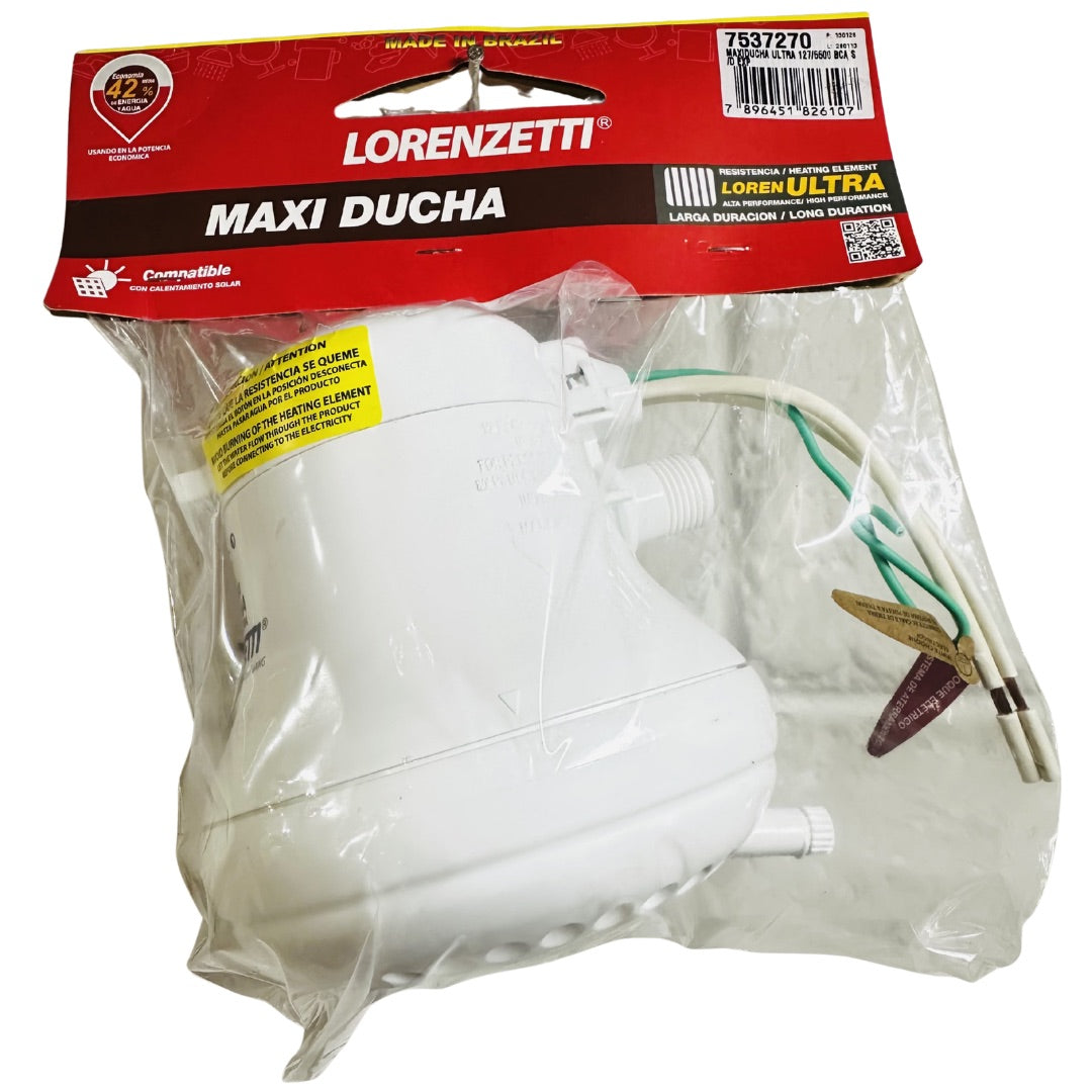 Ducha eléctrica Lorenzetti Maxi Ducha Ultra 127V 5500W sin manguera