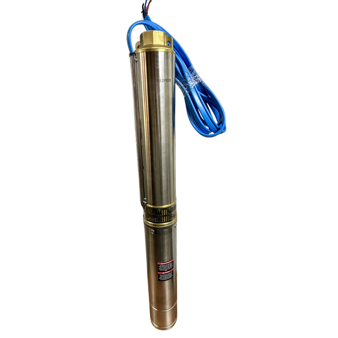Bomba sumergible tipo bala 1-1/2 HP para pozo Rayos de Luz – ideal para extracción de agua a gran escala