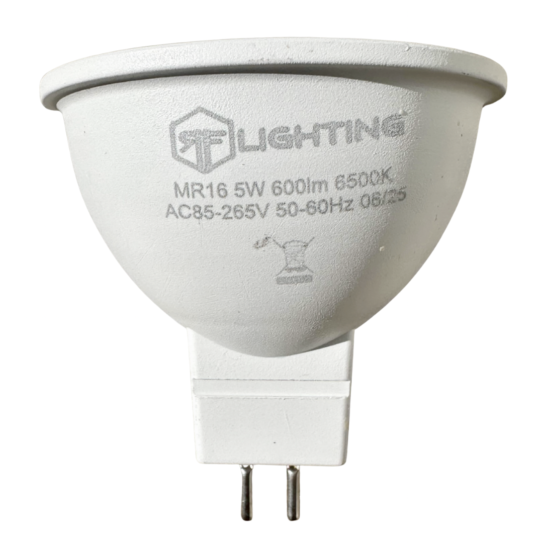 Bombilla LED MR16 5W luz blanca 6500K GU5.3 RF Lighting 600 lúmenes