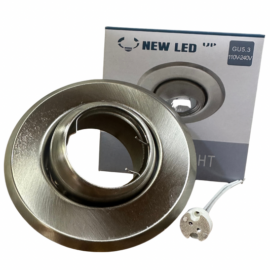 Ojo de buey empotrable redondo Nickel GU5.3 New LED UP diámetro 120 mm