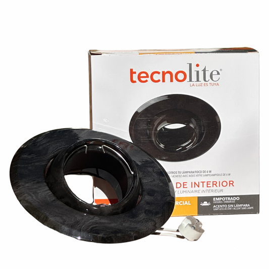 Ojo de buey empotrable Acari acabado madera TecnoLite diámetro 120 mm