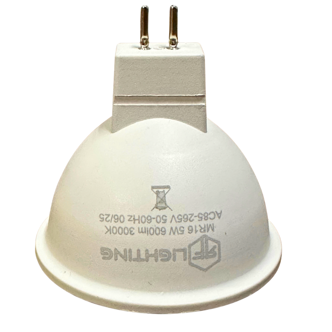Bombilla LED MR16 5W luz cálida 3000K, 600 lúmenes 