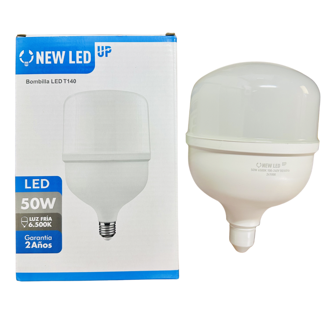 Bombilla LED 50W luz fría 6500K E27 New LED UP alta luminosidad